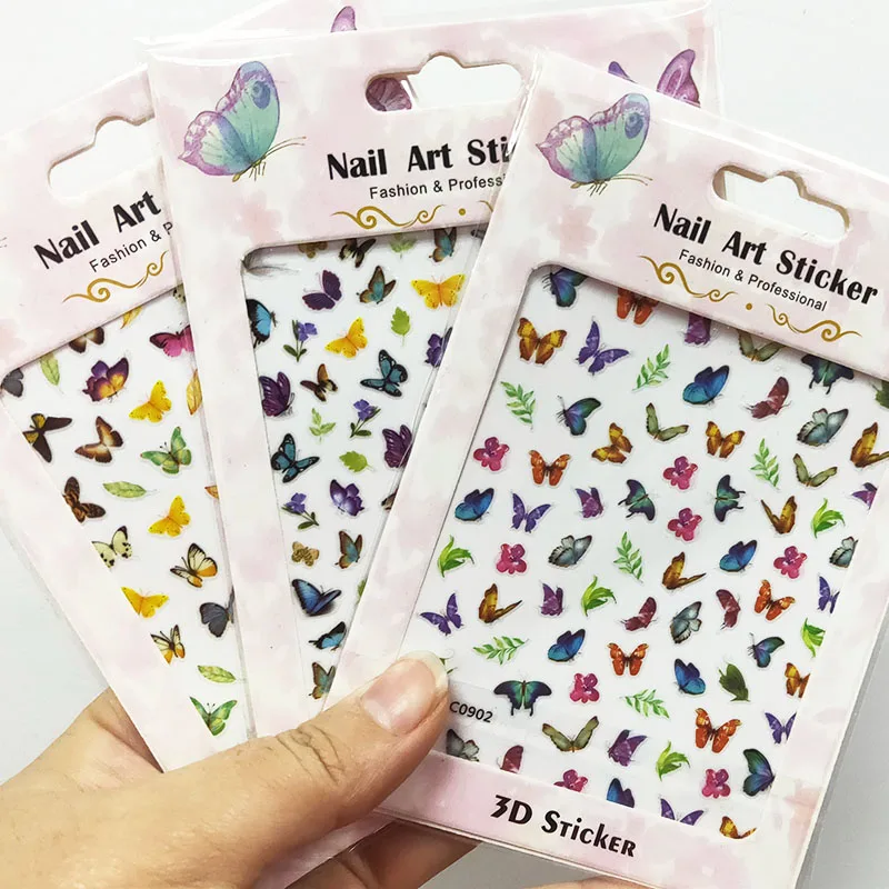 3D Blue Butterfly Nail Stickers 1 Sheet Self-Adhesive Butterfly/ Flowers Leaves Nail Art Decorations 8*10cm Manicure Decals &*
3D Blue Butterfly Nail Stickers 1 Sheet Self-Adhesive Butterfly/ Flowers Leaves Nail Art Decorations 8*10cm Manicure Decals &*