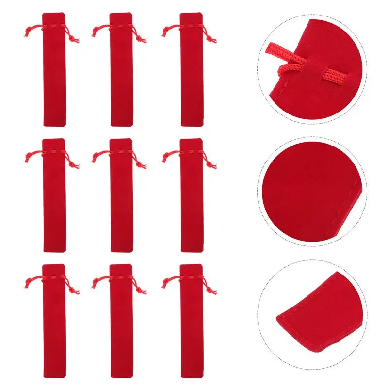 20pcs Single Drawstring Pen Pouch Sleeve Holder Pen Case Gift Pencil Bag Set (Red)
20pcs Single Drawstring Pen Pouch Sleeve Holder Pen Case Gift Pencil Bag Set (Red)