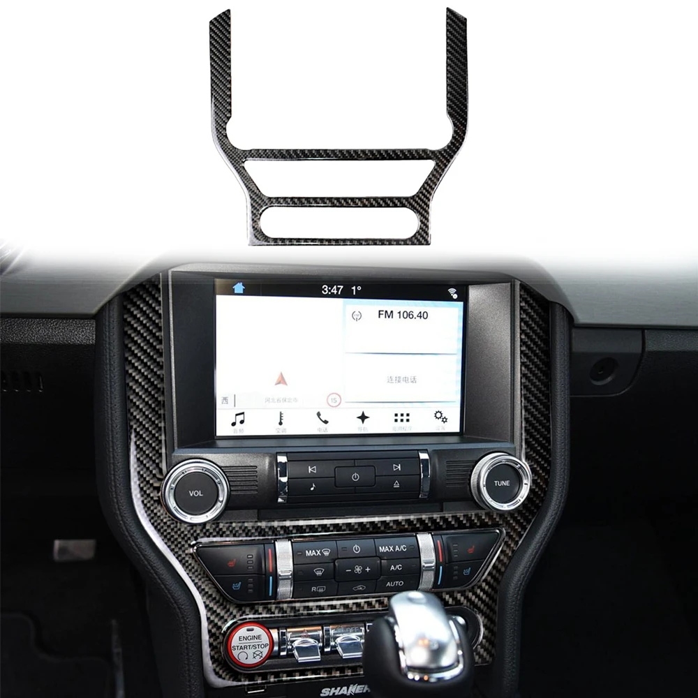 Car Central Control CD Panel Cover Decorative Stickers Trim Decals For Ford Mustang 2015-2020 Auto Interior Accessories Decor 
Car Central Control CD Panel Cover Decorative Stickers Trim Decals For Ford Mustang 2015-2020 Auto Interior Accessories Decor