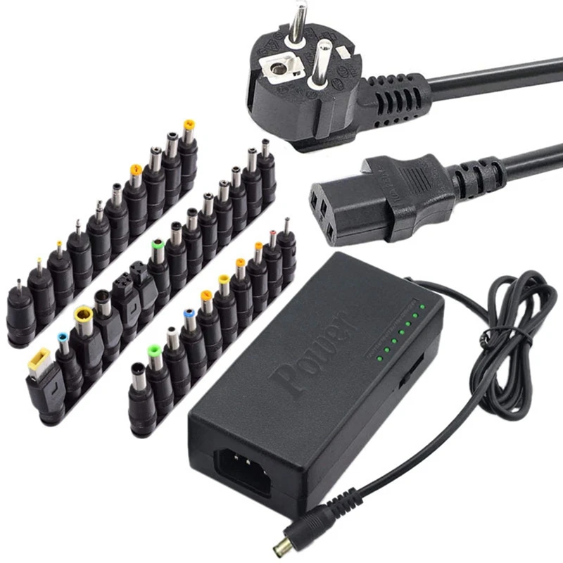 34Pcs Universal Power Adapter 96W 12V To 24V Adjustable Portable Charger Notebook Power Supply Adapter (EU Plug)
34Pcs Universal Power Adapter 96W 12V To 24V Adjustable Portable Charger Notebook Power Supply Adapter (EU Plug)