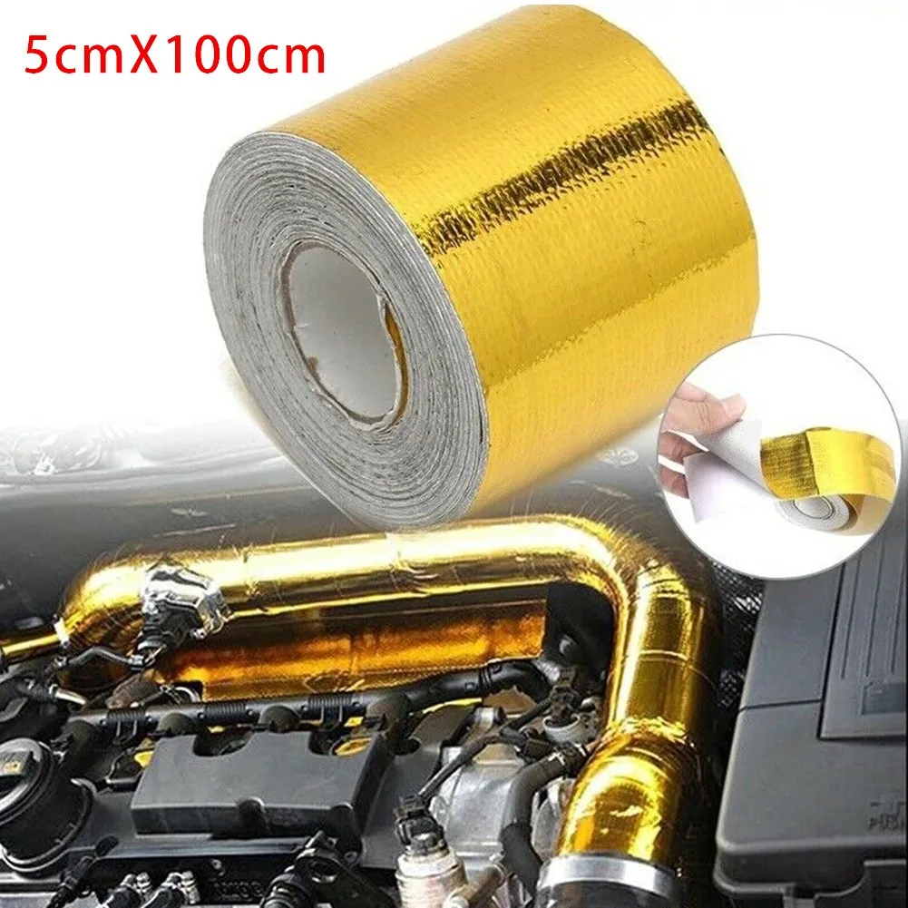 Thermal Exhaust Tape Heat Shield Wrap Tape 100 X 5cm 2021 Air Intake Fiberglass Gold Heat Insulation Reflective
Thermal Exhaust Tape Heat Shield Wrap Tape 100 X 5cm 2021 Air Intake Fiberglass Gold Heat Insulation Reflective