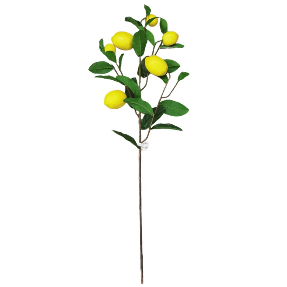 

Искусственная ветка лимона, домашний декор, натуральная проволока 98 см/38,6 дюйма, Реалистичная имитация цветов, искусственные растения, укра...