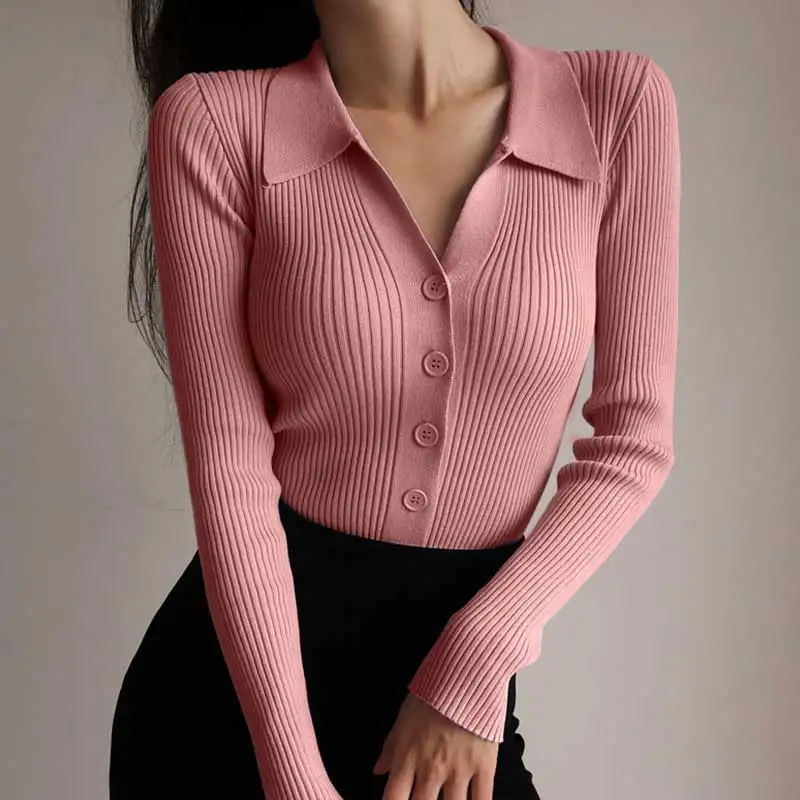 Slim Knit Cardigan Women 2022 Autumn Spring Long Sleeve Blouses Ladies Cardigans Korean Turn-down Collar Sweater Women Jumper
Slim Knit Cardigan Women 2022 Autumn Spring Long Sleeve Blouses Ladies Cardigans Korean Turn-down Collar Sweater Women Jumper