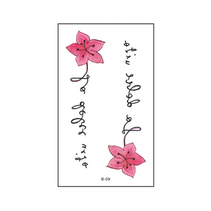 Temporary Waterproof Tattoos Flowers Letter Trumpet Stickers Hands Legs Necks Body Children Adult Fake Tattoos
Temporary Waterproof Tattoos Flowers Letter Trumpet Stickers Hands Legs Necks Body Children Adult Fake Tattoos