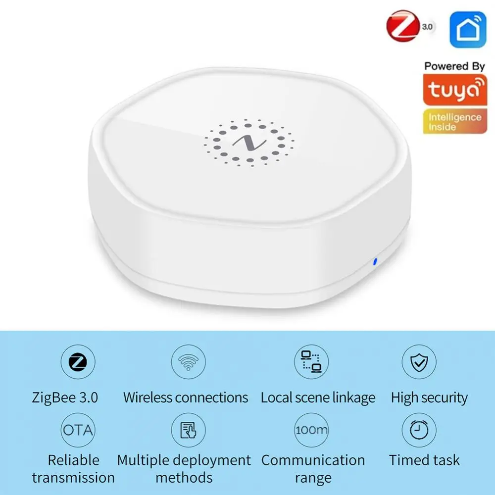 Remote Smart Home Hub Tuya Mesh Bridge Wireless App Control Zigbee3.0 Wifi 2.4g Gateway New
Remote Smart Home Hub Tuya Mesh Bridge Wireless App Control Zigbee3.0 Wifi 2.4g Gateway New