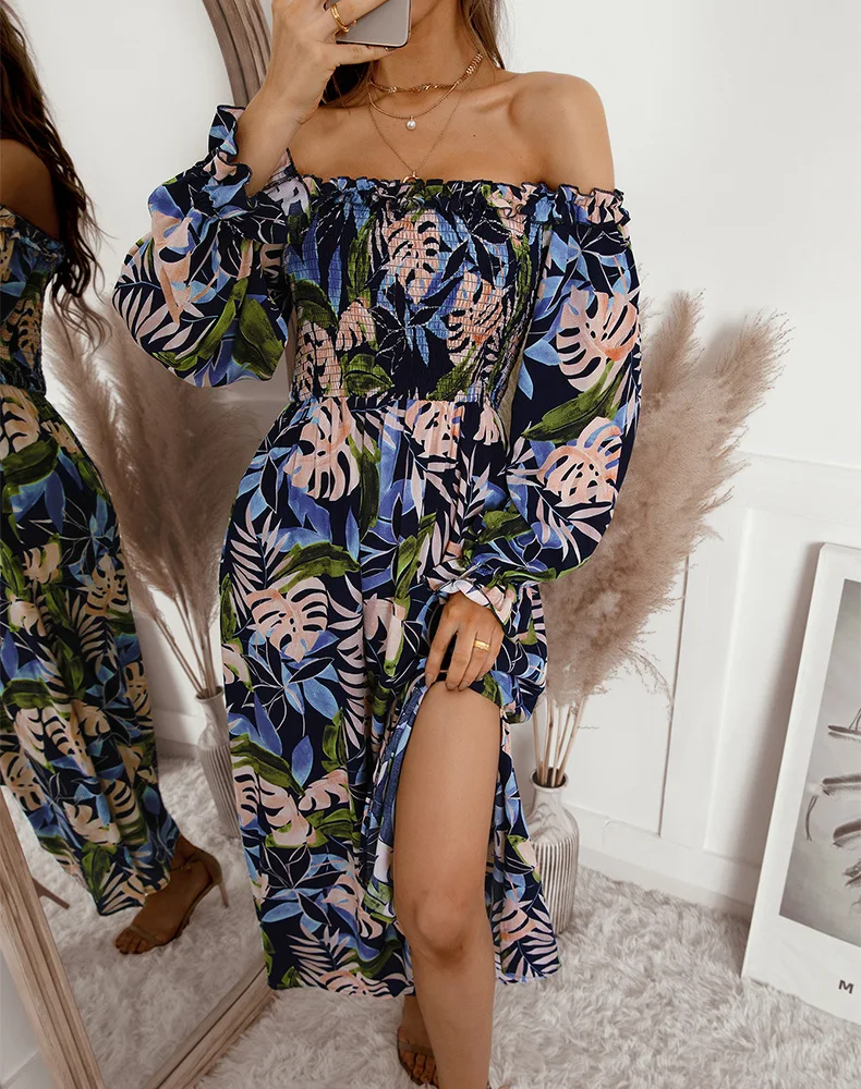 2022 New Summer One Shoulder Temperament Long Sleeve Floral Dress Women's Casual All Match Chic Printed Dresses
2022 New Summer One Shoulder Temperament Long Sleeve Floral Dress Women's Casual All Match Chic Printed Dresses