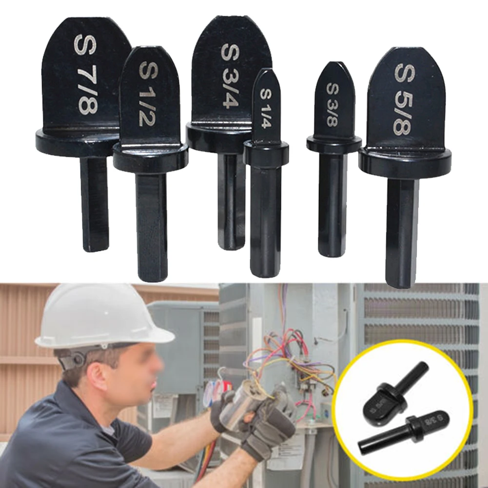 Swaging Tool Drill Bit Set With 1/4" 3/8" 1/2" 5/8" 3/4" 7/8" Bits For Soft Copper & Aluminum Tubing Expand HVAC Pipes
Swaging Tool Drill Bit Set With 1/4" 3/8" 1/2" 5/8" 3/4" 7/8" Bits For Soft Copper & Aluminum Tubing Expand HVAC Pipes