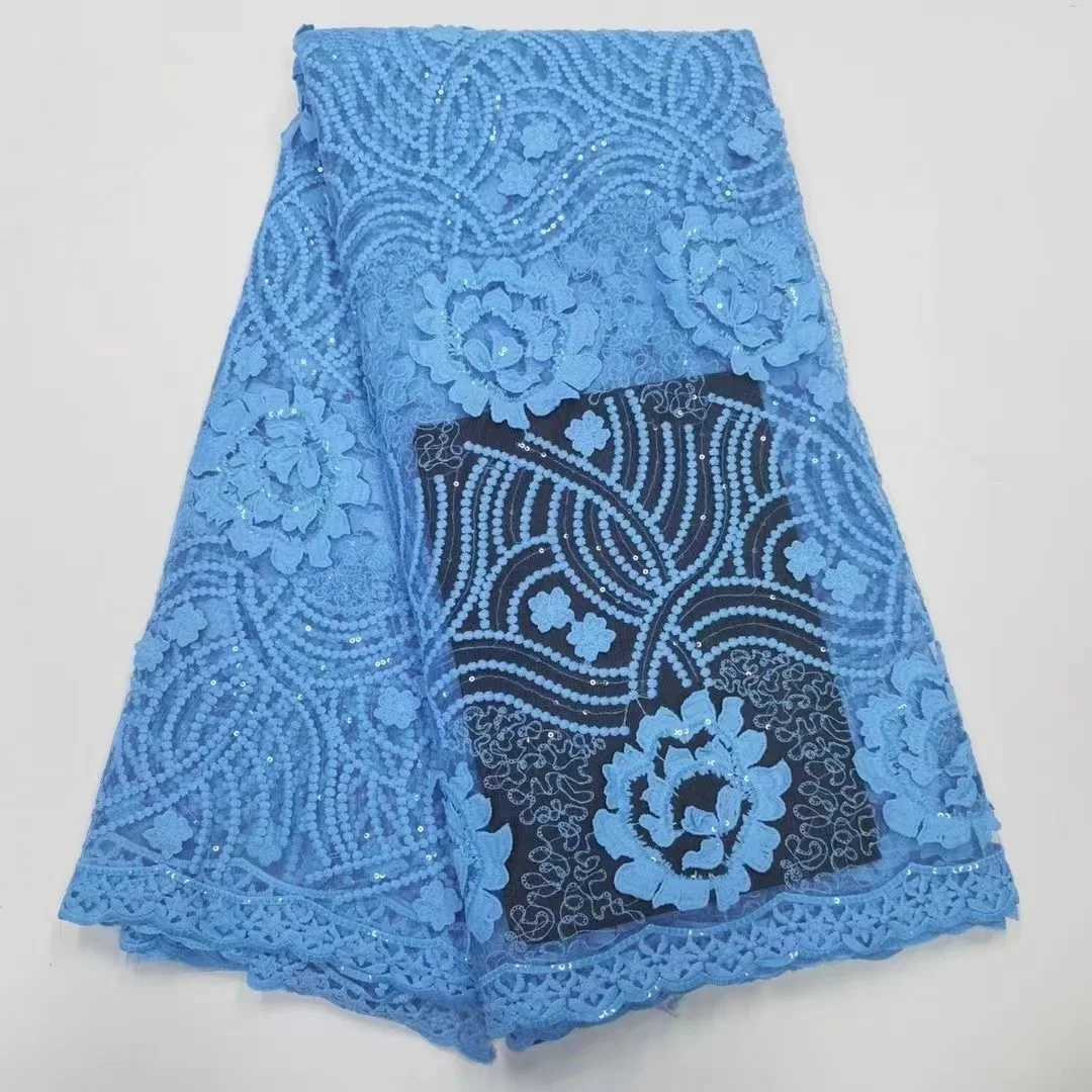 Blue Latest African Laces 2022 High Quality Tulle Fabrics Embroidery Beads French Milk Silk Lace Fabric With Sequins
Blue Latest African Laces 2022 High Quality Tulle Fabrics Embroidery Beads French Milk Silk Lace Fabric With Sequins