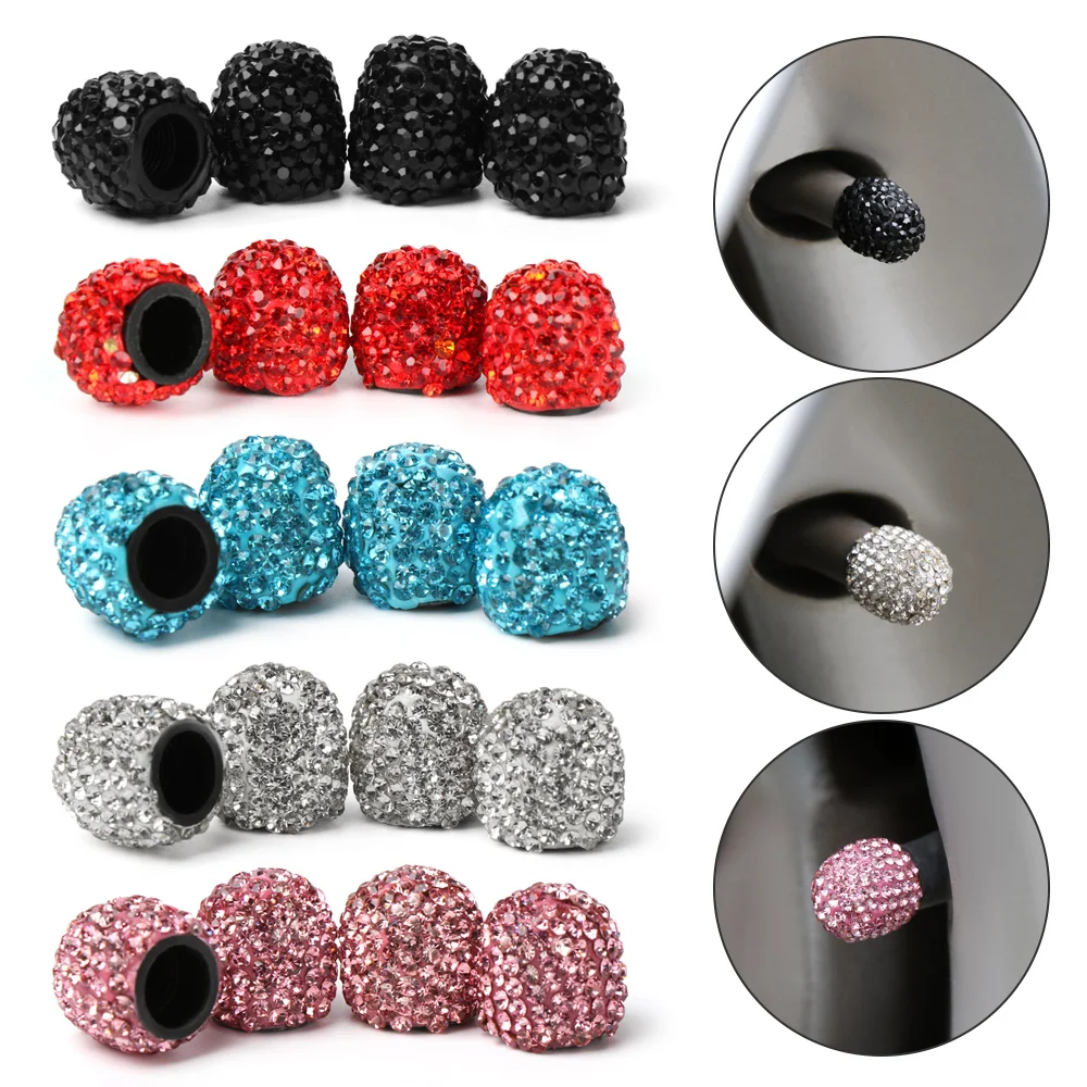 4 PCs Crystal Car Tire Valve Caps Diamond Shining Dust-proof Wheel Valve Cover Vehicle Bling Car Charms Decor Auto Accessories
4 PCs Crystal Car Tire Valve Caps Diamond Shining Dust-proof Wheel Valve Cover Vehicle Bling Car Charms Decor Auto Accessories