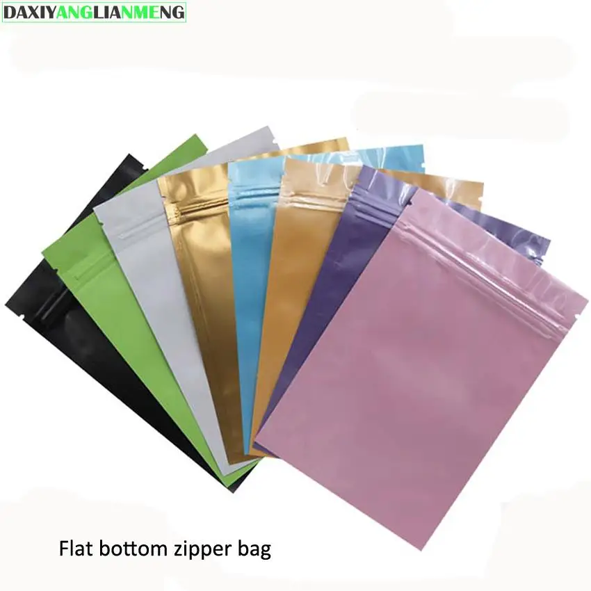 200pcs/lot 4Sizes 7colors matte/glossy Aluminium Foil Zipper Lock Bag Gift Packaging Bag powder/tea Packing Retail Package
200pcs/lot 4Sizes 7colors matte/glossy Aluminium Foil Zipper Lock Bag Gift Packaging Bag powder/tea Packing Retail Package