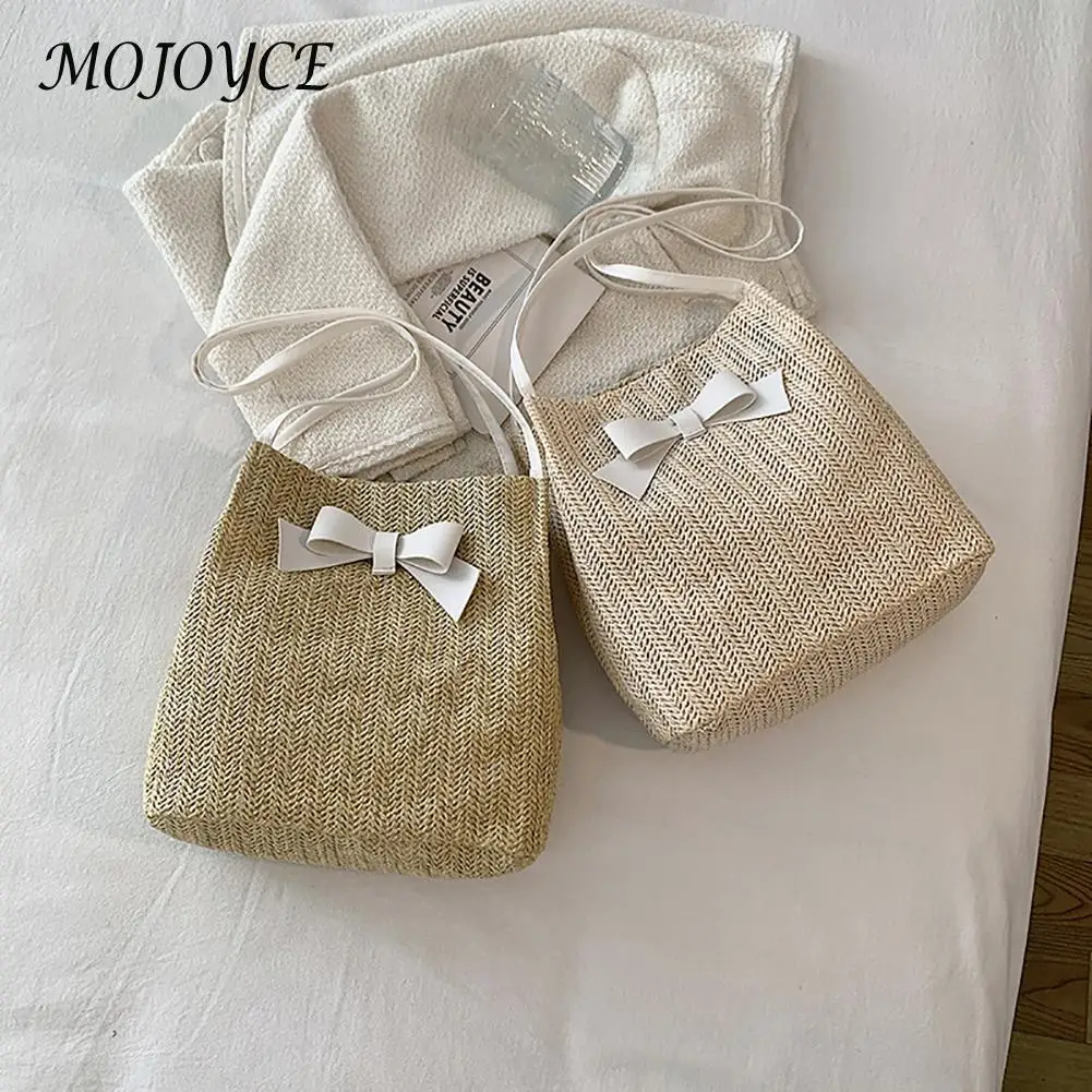 Fashion Straw Women Tote Bag Summer Large-capacity Female Handwoven Shoulder Handbag Beach Holiday Bowknot Weave Top-Handle Bags
Fashion Straw Women Tote Bag Summer Large-capacity Female Handwoven Shoulder Handbag Beach Holiday Bowknot Weave Top-Handle Bags
