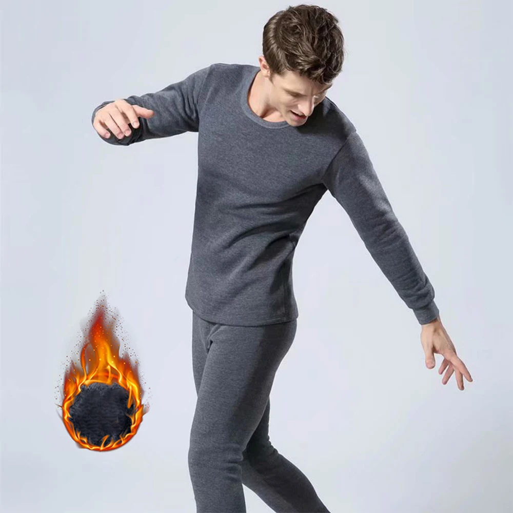 2 Pcs Thermal Underwear Set Mens Soft Fleece Tops Thick Warm Basic Shirts Thermo Leggings Male Keep Warm Clothing Top+ Long Pant
2 Pcs Thermal Underwear Set Mens Soft Fleece Tops Thick Warm Basic Shirts Thermo Leggings Male Keep Warm Clothing Top+ Long Pant