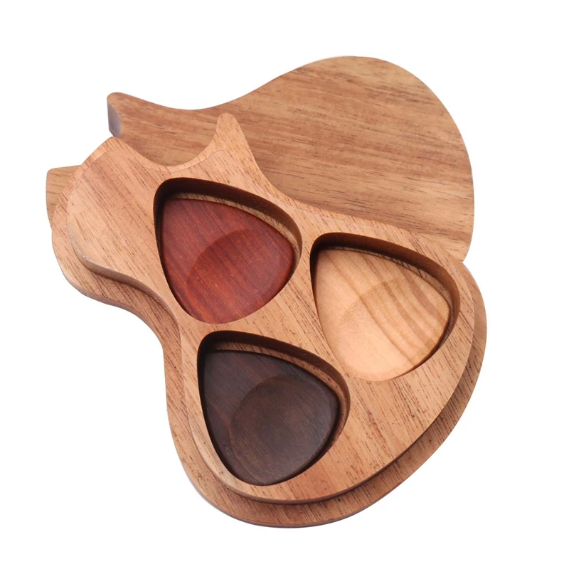 Guitar Pick Box Holder With 3 Pieces Wood Picks,Guitar Picks For Electric Bass Guitar Music Instrument Accessory
Guitar Pick Box Holder With 3 Pieces Wood Picks,Guitar Picks For Electric Bass Guitar Music Instrument Accessory