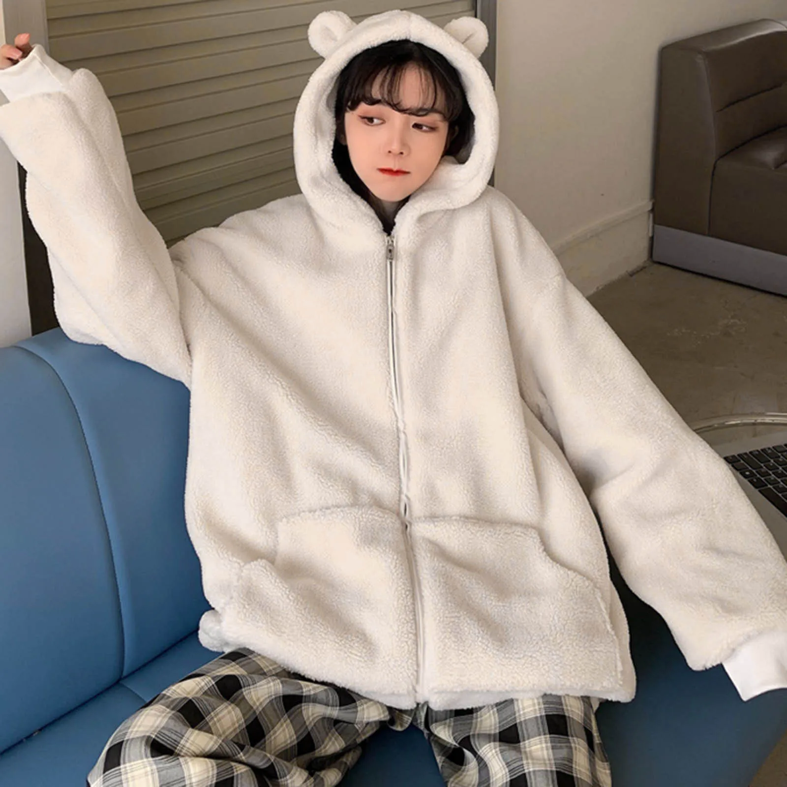 Sweaters for Cold Weather Women Women Jackets for Fall Women's Oversize Hooded Coat Womens Tan Wool Coat Womens Tan Long Coat 
Sweaters for Cold Weather Women Women Jackets for Fall Women's Oversize Hooded Coat Womens Tan Wool Coat Womens Tan Long Coat