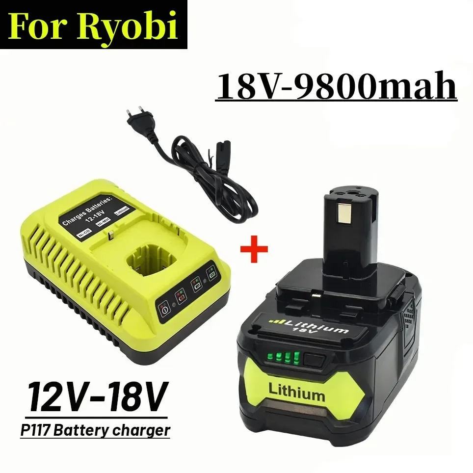 New Replace Ryobi ONE18V Wireless Power Tool BPL1820 P108 P109 P106 RB18L50 RB18L40 Lithium Ion Battery 9800mah 18Vcharge
New Replace Ryobi ONE18V Wireless Power Tool BPL1820 P108 P109 P106 RB18L50 RB18L40 Lithium Ion Battery 9800mah 18Vcharge