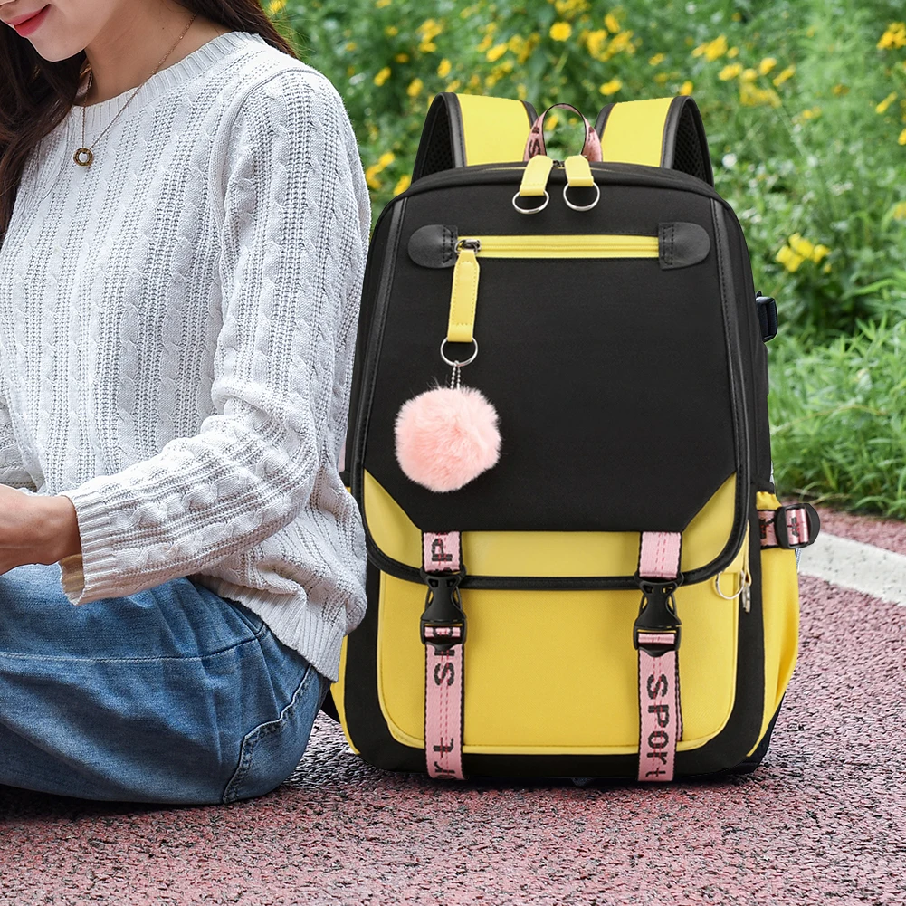 Fashion Casual School Bags with USB Charge Port Laptop Bag Boys Girls Students for Camping Travel Large Capacity Knapsack
Fashion Casual School Bags with USB Charge Port Laptop Bag Boys Girls Students for Camping Travel Large Capacity Knapsack
