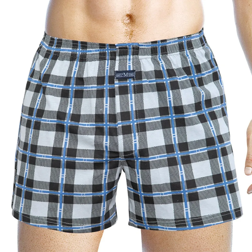 Men Casual Plaid Boxer Briefs Man Loose Homewear Comfortable Underpants Boxer Shorts Soft Pajamas Pant Male Sleepwear Trunks
Men Casual Plaid Boxer Briefs Man Loose Homewear Comfortable Underpants Boxer Shorts Soft Pajamas Pant Male Sleepwear Trunks
