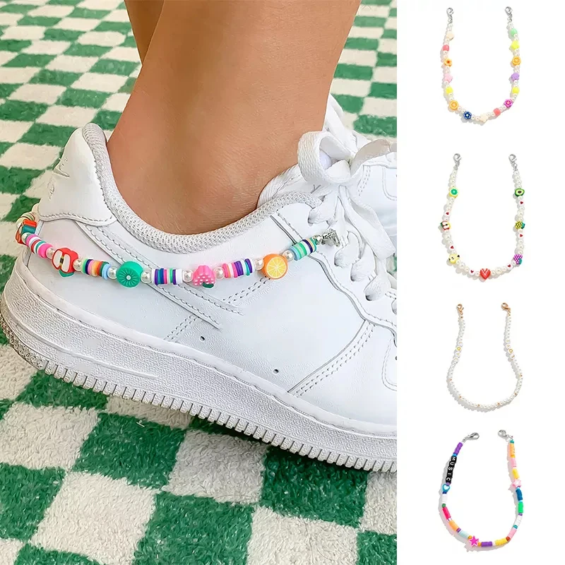 New Korean Fashion Colorful Y2k Jewelry For Women/Men Hand-woven Beaded Shoe Chain Kpop Simulated Pearls Foot Accessories Bijoux
New Korean Fashion Colorful Y2k Jewelry For Women/Men Hand-woven Beaded Shoe Chain Kpop Simulated Pearls Foot Accessories Bijoux