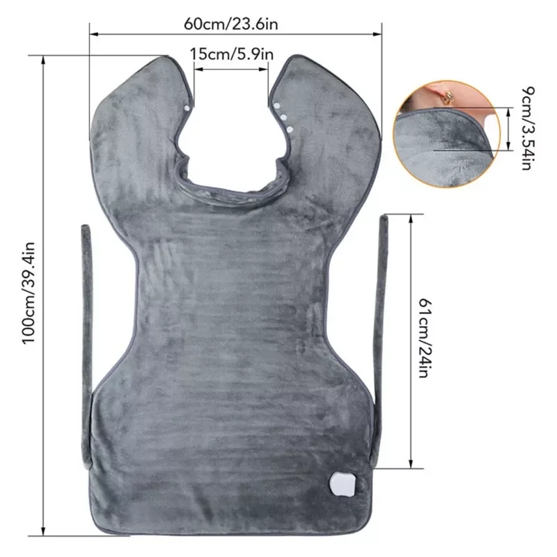 H7JC EU Plug Men Women Winter Electric Heating Shawl Shoulder Back Abdomen Hot Compress Heating Pad Relieve Muscle Pain Cape
H7JC EU Plug Men Women Winter Electric Heating Shawl Shoulder Back Abdomen Hot Compress Heating Pad Relieve Muscle Pain Cape