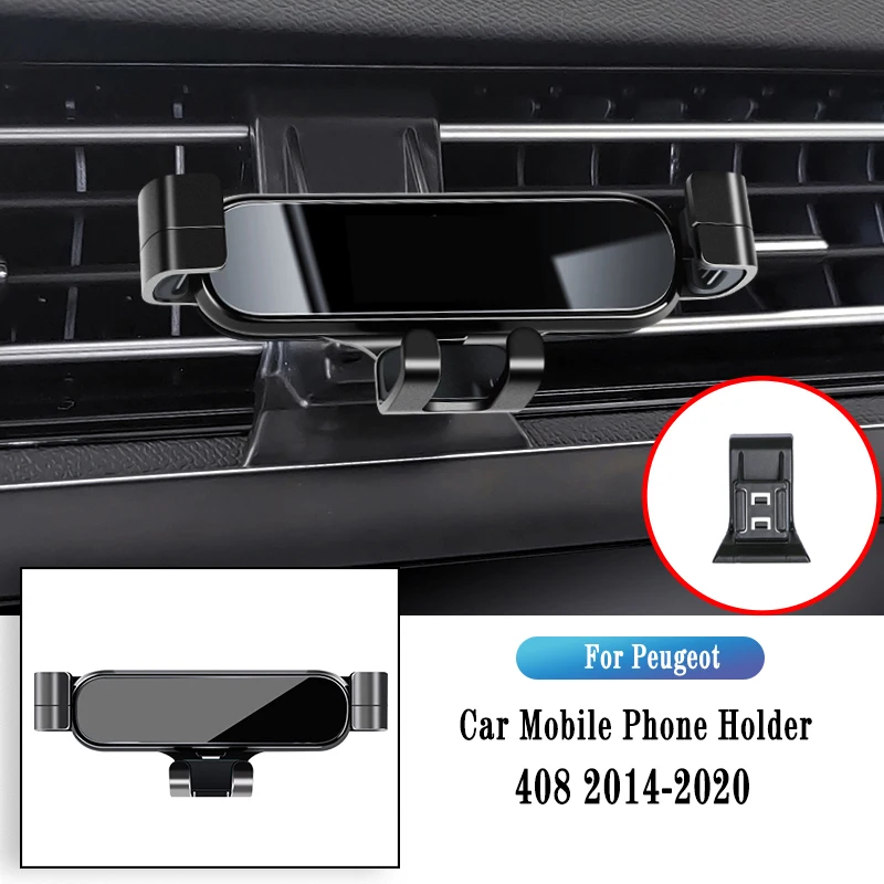 Car Phone Holder For Peugeot 408 2014-2022 Gravity Navigation Bracket GPS Stand Air Outlet Clip Rotatable Support Accessories
Car Phone Holder For Peugeot 408 2014-2022 Gravity Navigation Bracket GPS Stand Air Outlet Clip Rotatable Support Accessories