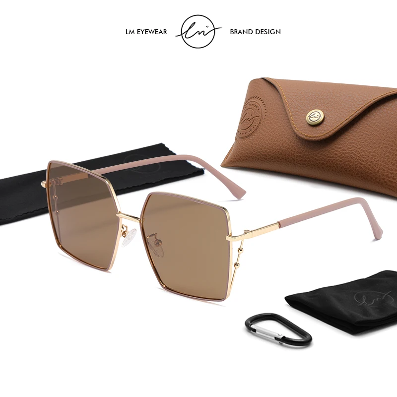 LM Square Big Frame Sunglasses Women Polarized Luxury Gradient Sun glasses Retro Fashion Ladies Eyewear UV400 Oculos Feminino
LM Square Big Frame Sunglasses Women Polarized Luxury Gradient Sun glasses Retro Fashion Ladies Eyewear UV400 Oculos Feminino