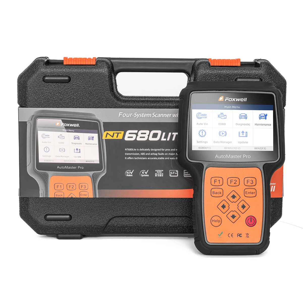 Foxwell NT680Lite профессиональный электрический OBD2 автомобильный тестер Диагностический инструмент автомобильный четырехсистема
Foxwell NT680Lite профессиональный электрический OBD2 автомобильный тестер Диагностический инструмент автомобильный четырехсистема