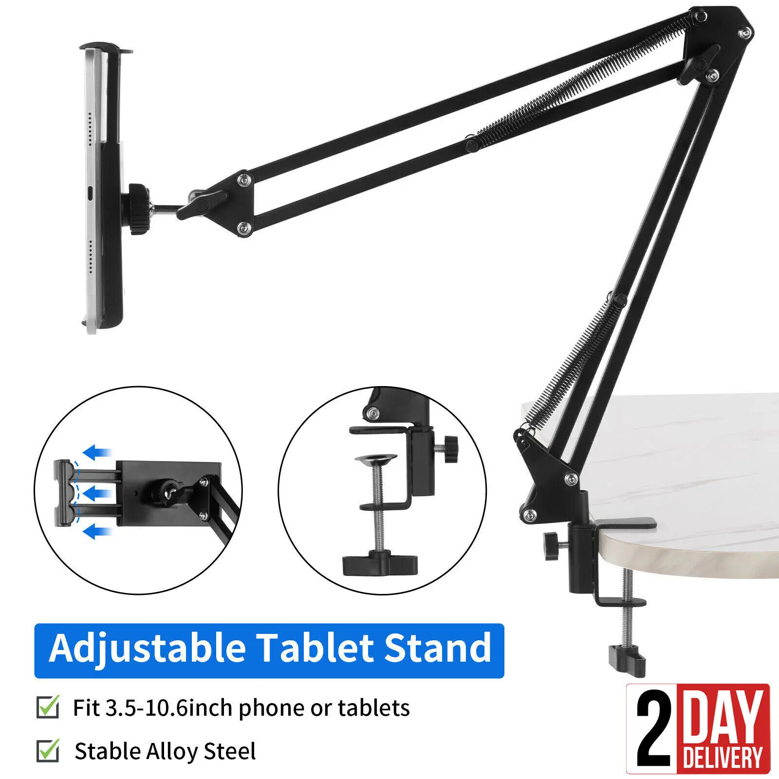 Selens 360° Lazy Bed Desk Tablet Phone Holder Stand Flexible Long Arm Tablet Stand for Ipad Phone Bracket Up To 10.6 Inch Screen
Selens 360° Lazy Bed Desk Tablet Phone Holder Stand Flexible Long Arm Tablet Stand for Ipad Phone Bracket Up To 10.6 Inch Screen
