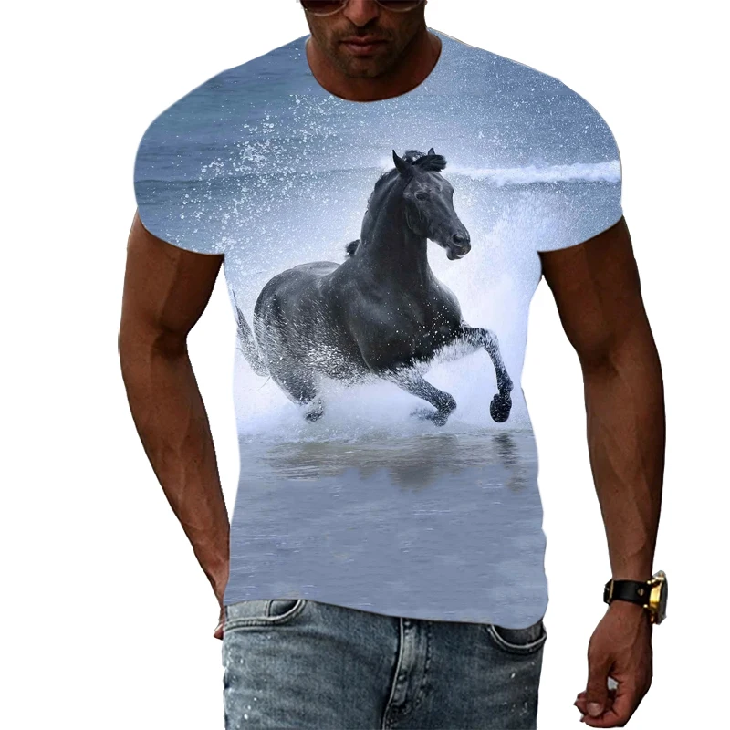 2023 The Latest Spring And Summer Men's Animal Horse 3D Printed T-shirt Street Casual Sports Trend Plus Size Wrend
2023 The Latest Spring And Summer Men's Animal Horse 3D Printed T-shirt Street Casual Sports Trend Plus Size Wrend