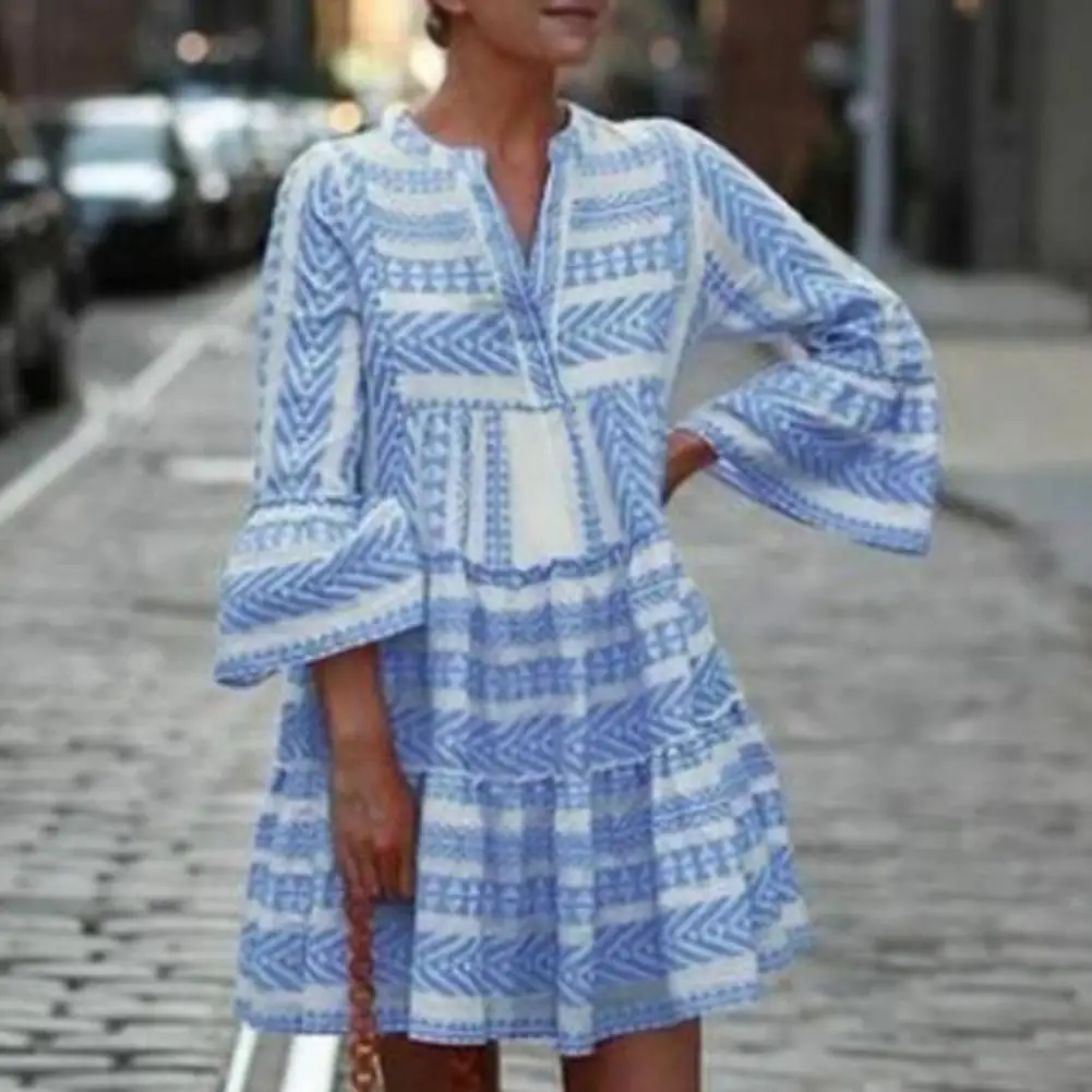 Hot!Summer Elegant Casual Women's Dresses For Women 2022 Striped Flare Sleeve Summer Large Hem Pleats Mini Dress for Daily Wear
Hot!Summer Elegant Casual Women's Dresses For Women 2022 Striped Flare Sleeve Summer Large Hem Pleats Mini Dress for Daily Wear