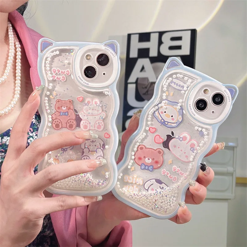 Quicksand Wave Rabbit Bear Phone Case Cover for IPhone 7 8 Plus 11 12 13 Pro X XR XS Max Shockproof Case for IPhone 13 Cases
Quicksand Wave Rabbit Bear Phone Case Cover for IPhone 7 8 Plus 11 12 13 Pro X XR XS Max Shockproof Case for IPhone 13 Cases