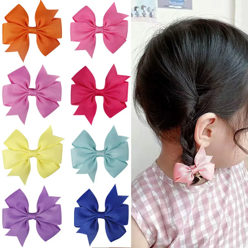 5Pcs Korean Bows Hair Clips For Girls Dovetail Ribbed Hairpin Solid Bow Knot HeadWear Boutique Kids Hair Accessories
5Pcs Korean Bows Hair Clips For Girls Dovetail Ribbed Hairpin Solid Bow Knot HeadWear Boutique Kids Hair Accessories