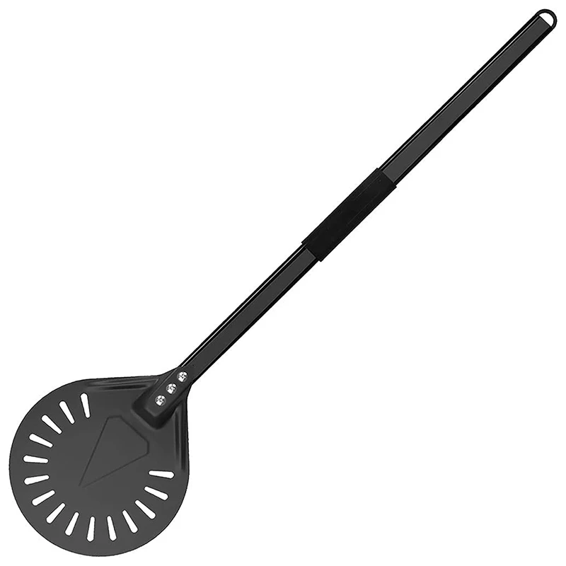 

Металлический вращающийся инструмент для пиццы, большой профессиональный длинный Круглый Инструмент для пиццы, алюминиевый регулируемый съемный кондитерский инструмент с ручкой