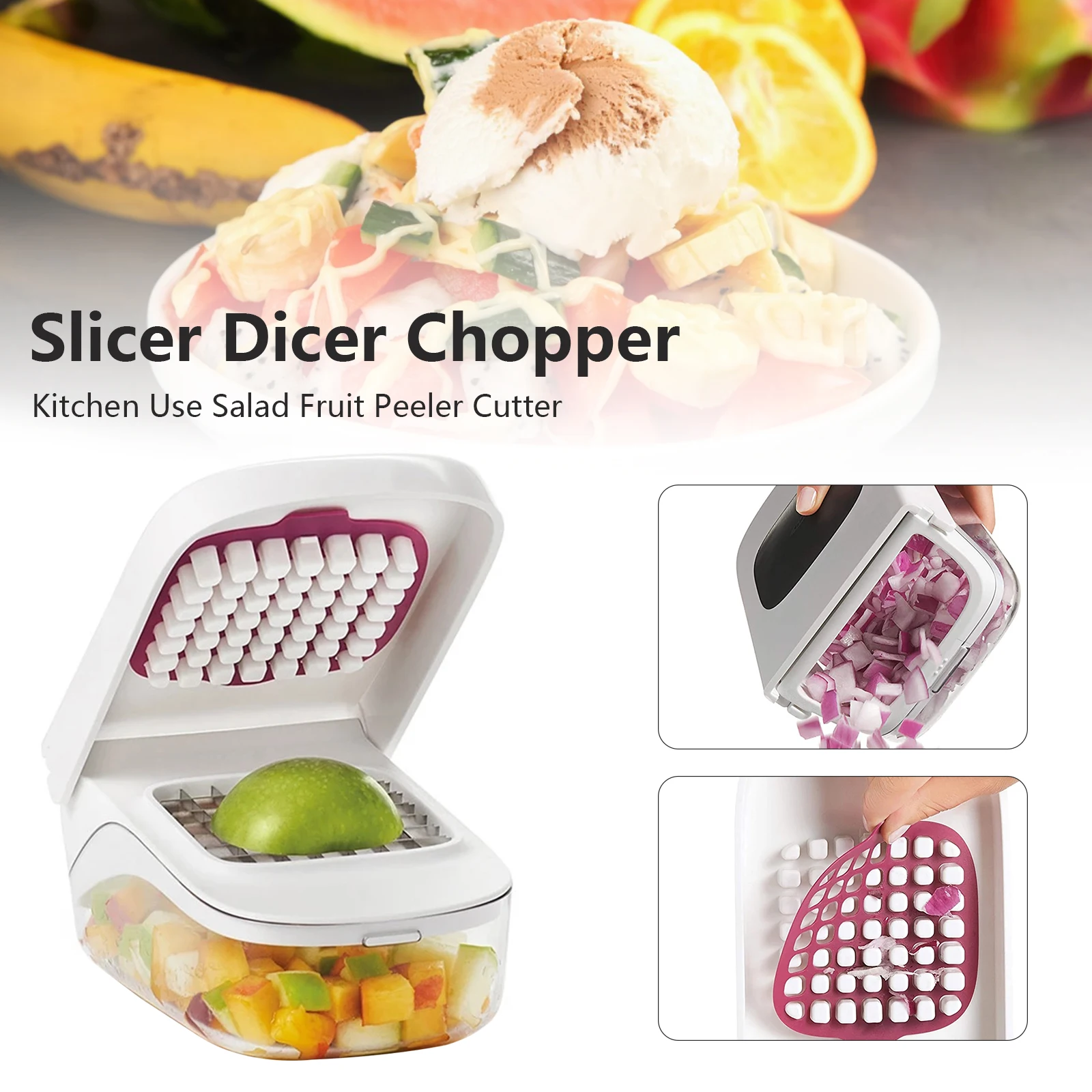 Potato Dicer Manual Vegetable Fruit Slicer Chopper Presser Cut Onion Cheese Tomatoes Cutter Kitchen Tools
Potato Dicer Manual Vegetable Fruit Slicer Chopper Presser Cut Onion Cheese Tomatoes Cutter Kitchen Tools