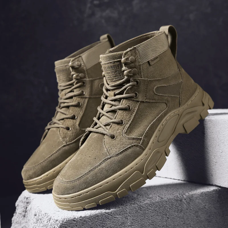 Leather fashion autumn and winter work shoes desert Martin Boots Men's shoes scrub cloth thick-soled high-top work casual shoes
Leather fashion autumn and winter work shoes desert Martin Boots Men's shoes scrub cloth thick-soled high-top work casual shoes
