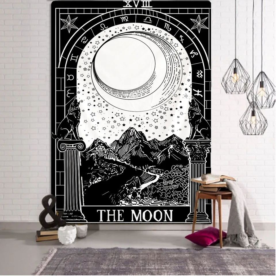 Wall Tapestry The Sun Moon And Star Tarot Tapestries Wall Hanging Aesthetic Bohemian Black And White Tapestry For Bed Room Home
Wall Tapestry The Sun Moon And Star Tarot Tapestries Wall Hanging Aesthetic Bohemian Black And White Tapestry For Bed Room Home