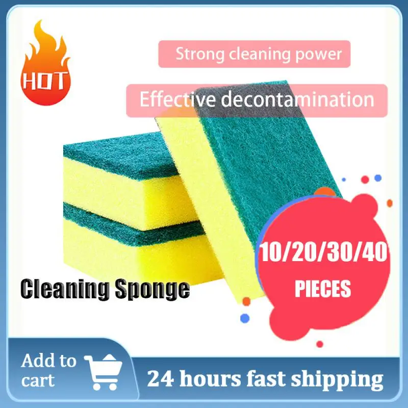 20/30/40pcs Scouring Pad Double Sided Scrub Bowl Pot Cleaning Sponge Dish Washing Kitchen Tools Home Clean Supplies Household
20/30/40pcs Scouring Pad Double Sided Scrub Bowl Pot Cleaning Sponge Dish Washing Kitchen Tools Home Clean Supplies Household