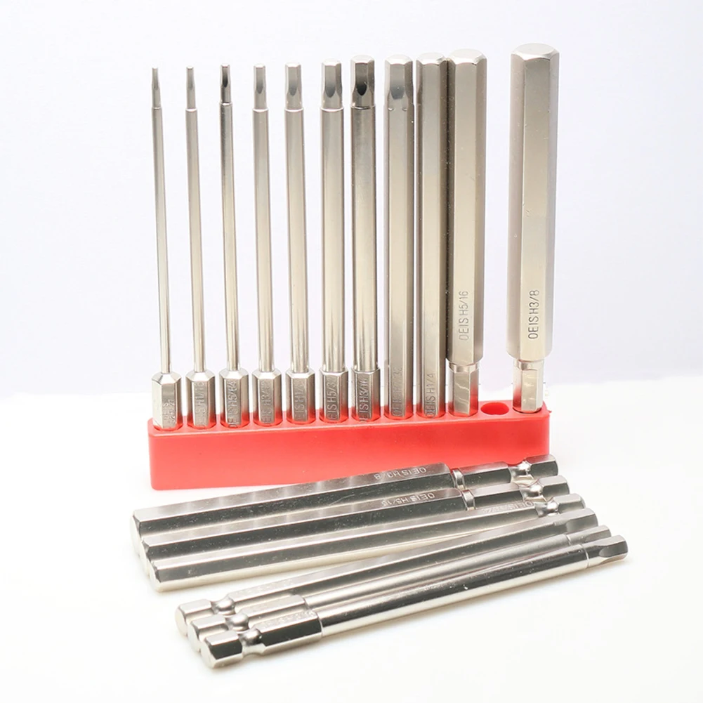 11/10Pcs Hex Screwdriver Bit 1/4'' Shank Hex 100mm Allen Wrench Magnetic Socket Hand Electric Screwdriver Wind Drill Head
11/10Pcs Hex Screwdriver Bit 1/4'' Shank Hex 100mm Allen Wrench Magnetic Socket Hand Electric Screwdriver Wind Drill Head