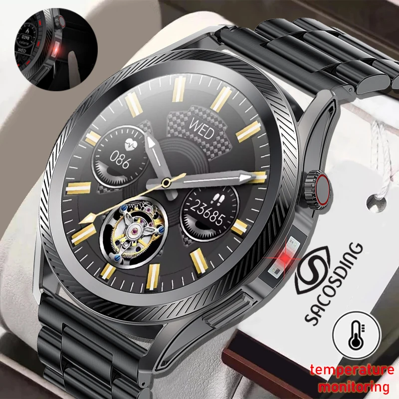 SACOSDING Multi-function smart watch IP67 waterproof fingertip blood pressure 360 * 360 heart rate monitoring smartwatch 2023
SACOSDING Multi-function smart watch IP67 waterproof fingertip blood pressure 360 * 360 heart rate monitoring smartwatch 2023