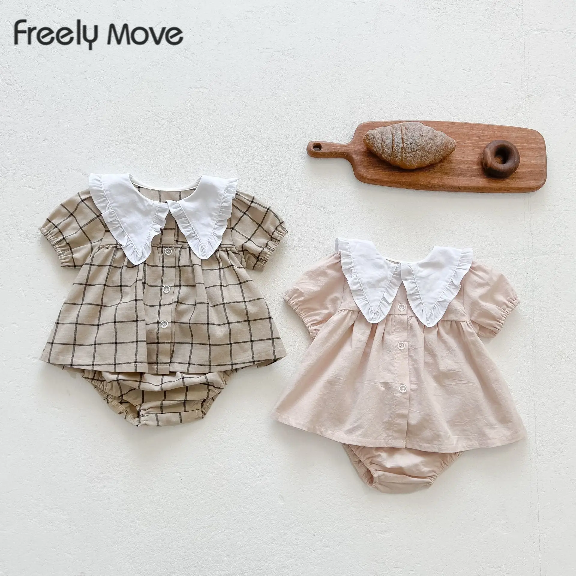 Freely Move Summer Toddler Infant Baby Girl Cotton Casual Outfits Set Plaid Bodysuit+Shorts Cute Baby Clothes
Freely Move Summer Toddler Infant Baby Girl Cotton Casual Outfits Set Plaid Bodysuit+Shorts Cute Baby Clothes