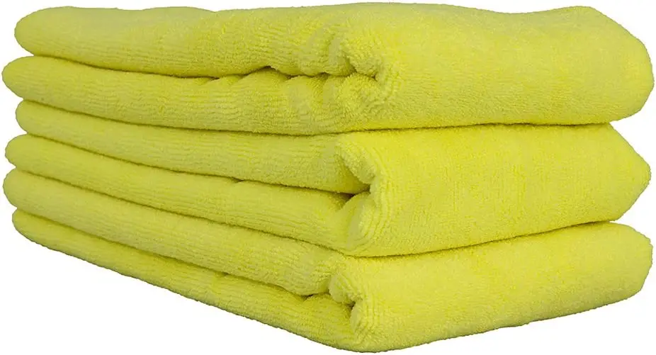 

Chemical Guys MIC36503 Workhorse XL Toalha de microfibra amarela de grau profissional, 61 cm x 40 cm, pacote com 3 Car wash clea