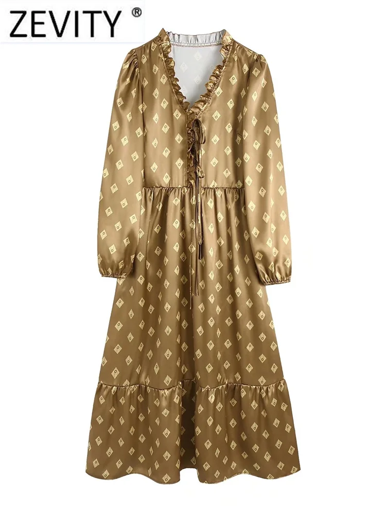 Платье-миди женское атласное Плиссированное с V-образным вырезом и геометрическим принтом
Платье-миди женское атласное Плиссированное с V-образным вырезом и геометрическим принтом