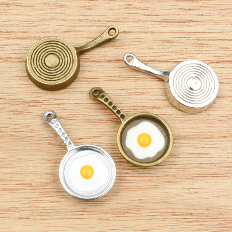 6pcs 32x17mm Antique Silver Plated Bronze Plated Omelette Pan Handmade Charms Pendant:DIY for bracelet necklace
6pcs 32x17mm Antique Silver Plated Bronze Plated Omelette Pan Handmade Charms Pendant:DIY for bracelet necklace