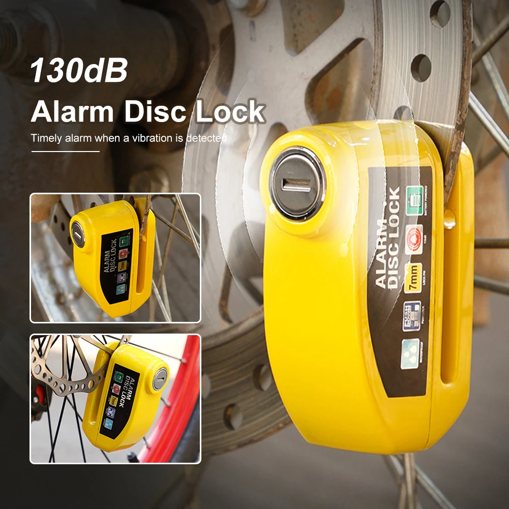 Alarm Disc Lock 130dB Alarm Disc Brake Lock Waterproof Anti-Theft Disc Brake Padlock with 2 Keys for Motorcycles MTB Road Bike
Alarm Disc Lock 130dB Alarm Disc Brake Lock Waterproof Anti-Theft Disc Brake Padlock with 2 Keys for Motorcycles MTB Road Bike