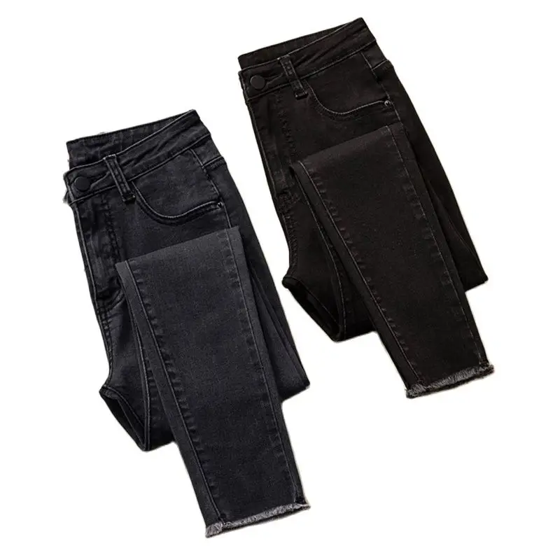 2022Autumn Winter New Elastic Denim Women Pants High Quality Casual Slim Raw Edge Little Feet Pencil Jeans Pants Female Trousers
2022Autumn Winter New Elastic Denim Women Pants High Quality Casual Slim Raw Edge Little Feet Pencil Jeans Pants Female Trousers