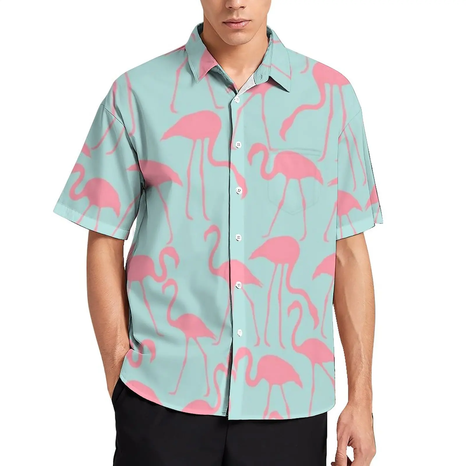 Cool Birds Print Casual Shirt Cool Flamingos Vacation Loose Shirt Summer Harajuku Blouses Short-Sleeved Graphic Oversized Tops
Cool Birds Print Casual Shirt Cool Flamingos Vacation Loose Shirt Summer Harajuku Blouses Short-Sleeved Graphic Oversized Tops
