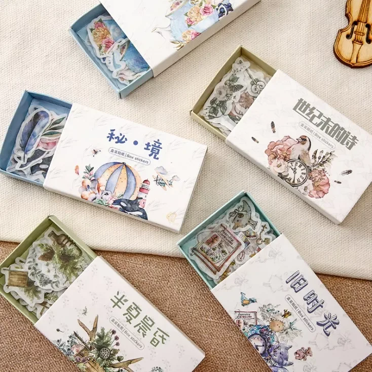 40pcs/box Retro Time Series Washi Stickers Foodie Cartoons Forests Unicorn for Scrapbook Journal Deco DIY Diary Vintage Stickers
40pcs/box Retro Time Series Washi Stickers Foodie Cartoons Forests Unicorn for Scrapbook Journal Deco DIY Diary Vintage Stickers