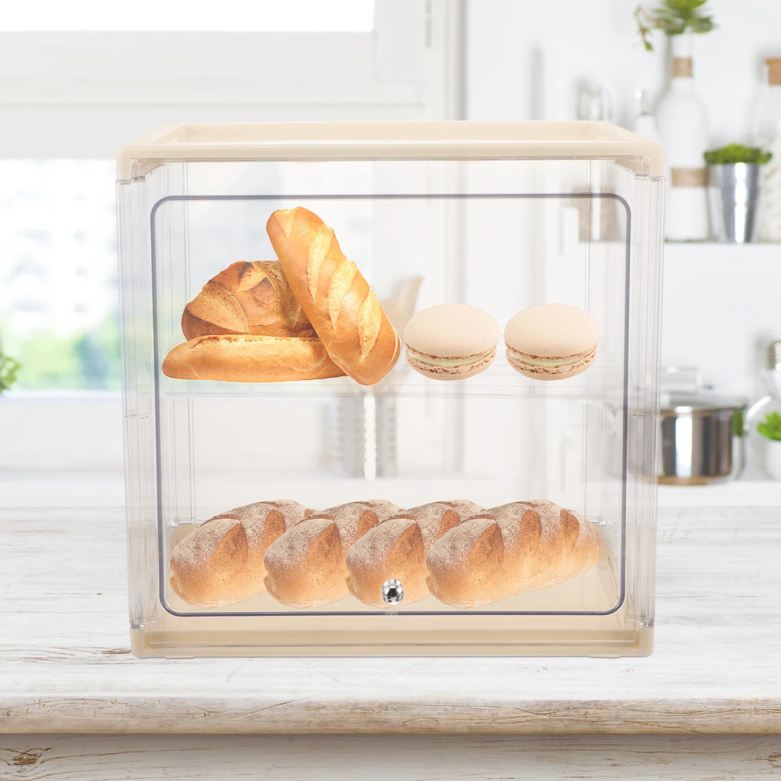 Clear Container Bread Kitchen Bin Shop Household Holder Plastic Containers Storage
Clear Container Bread Kitchen Bin Shop Household Holder Plastic Containers Storage