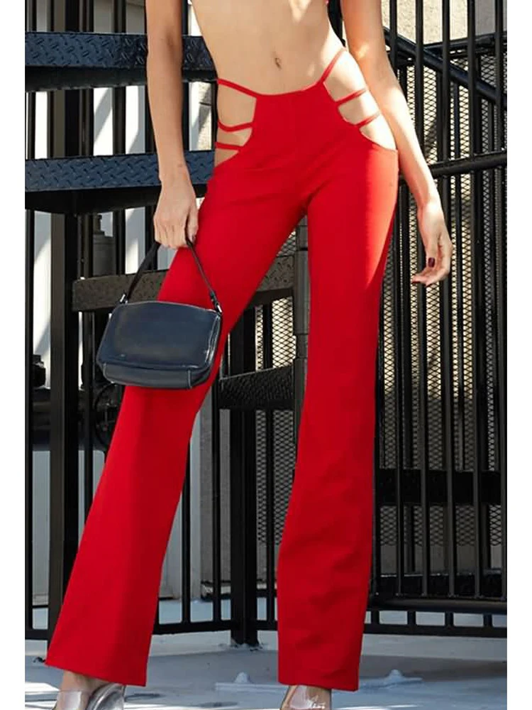 SVOKOR Sexy Hollow Women Pants Low-waist Flared Trousers Hip-lifting Thin Milk Silk Elastic Leggings Punk Girl Streetwear
SVOKOR Sexy Hollow Women Pants Low-waist Flared Trousers Hip-lifting Thin Milk Silk Elastic Leggings Punk Girl Streetwear