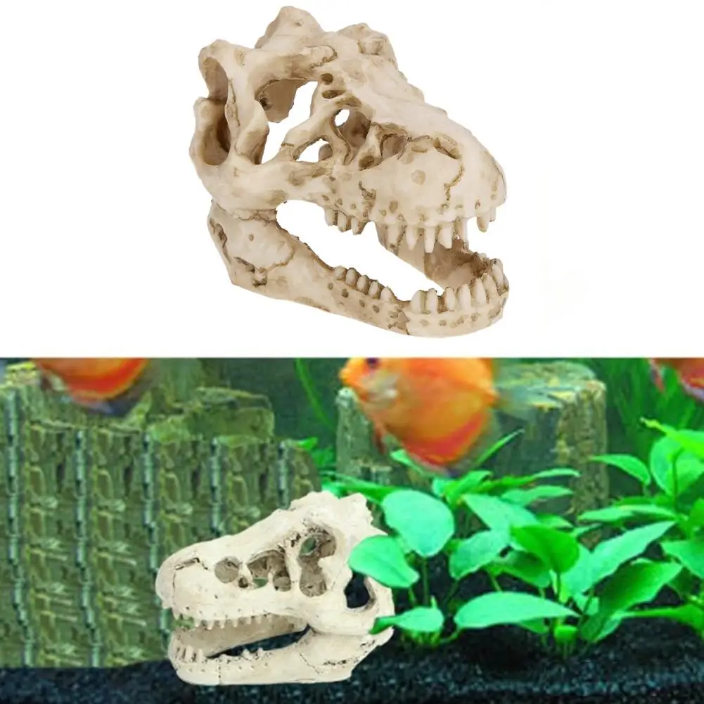 Reptile Dinosaur Skull Statue Ornament Hide Cave Shelter House For Aquarium Fish Tank Landscape Decor
Reptile Dinosaur Skull Statue Ornament Hide Cave Shelter House For Aquarium Fish Tank Landscape Decor