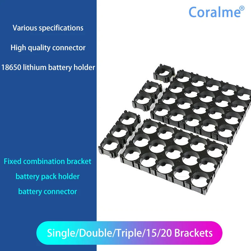 18650 Lithium Battery Bracket Fixed Combination Bracket Electric Bicycle Battery Pack bracket Battery Connection Seat
18650 Lithium Battery Bracket Fixed Combination Bracket Electric Bicycle Battery Pack bracket Battery Connection Seat
